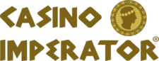 Ein stilisiertes Logo mit dem Schriftzug "Imperator" in eleganten goldenen Buchstaben auf schwarzem Hintergrund.