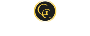 Ein stilisiertes Logo eines Pokerraums mit den Buchstaben "GCLI" in einem modernen Design in den Farben Schwarz, Grau und Grün.