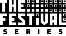 Ein stilvolles und modernes weißes Logo der TF-Serie mit einem abstrakten Design.