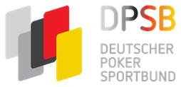 Das Bild zeigt das Logo des Deutschen Poker Sportbundes (DPSB), bestehend aus den Buchstaben "DPSB" in blauer Schrift auf einem weißen Hintergrund.