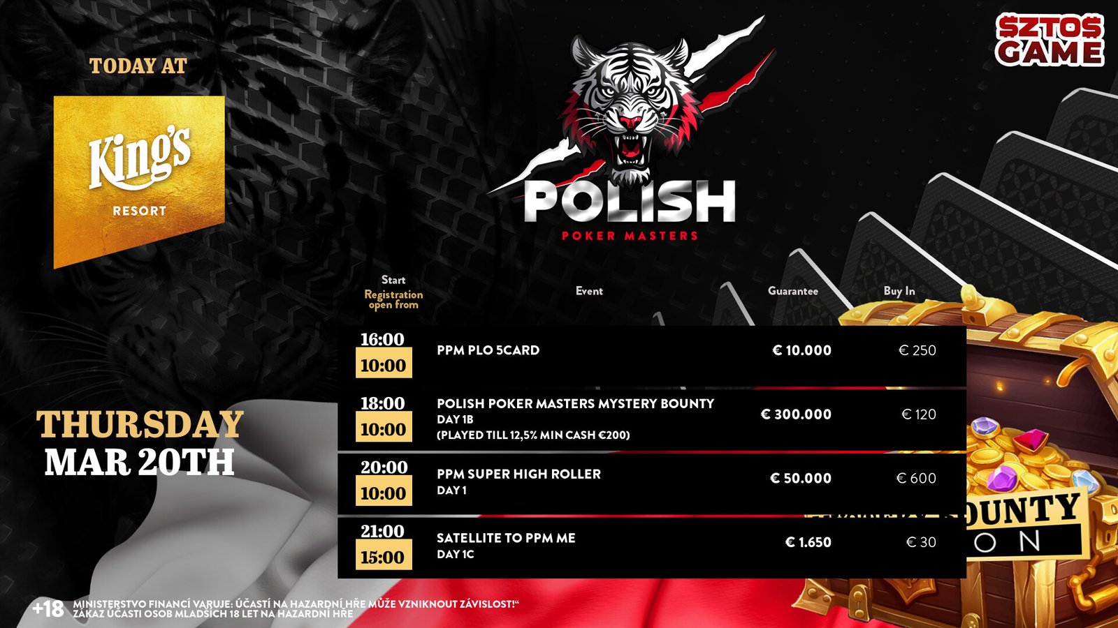 Ein professioneller Pokerspieler mit Sonnenbrille und Kappe sitzt am Pokertisch und betrachtet seine Karten während er strategisch spielt.