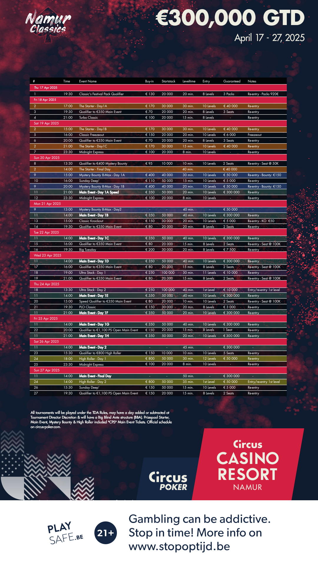 Ein stilvolles Poster für ein klassisches Musikprogramm mit goldenem Text auf schwarzem Hintergrund. Im Zentrum steht eine Violine, umgeben von Noten und musikalischen Symbolen.