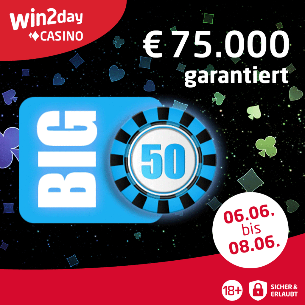 Ein Bild von einem Facebook-Post mit dem Titel "Big50" und dem Datum Juni 2025.